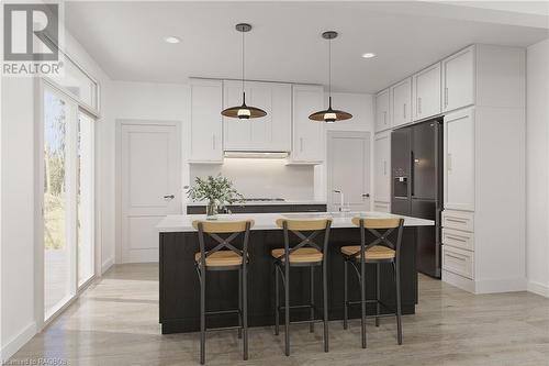 sample photos with virtual staging - 165 Jack'S Way, Mount Forest, ON - Indoor Photo Showing Kitchen With Upgraded Kitchen