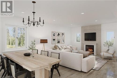sample photos with virtual staging - 165 Jack'S Way, Mount Forest, ON - Indoor With Fireplace