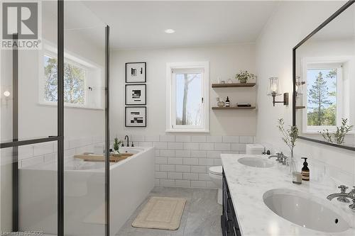 sample photos with virtual staging - 165 Jack'S Way, Mount Forest, ON - Indoor Photo Showing Bathroom