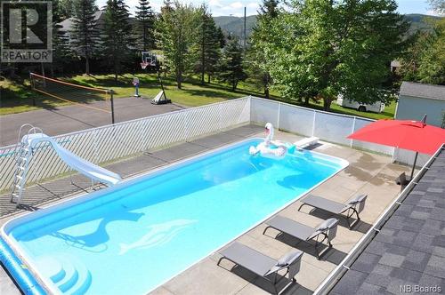 110 Bossé Avenue, Edmundston, NB - Outdoor With In Ground Pool With Backyard