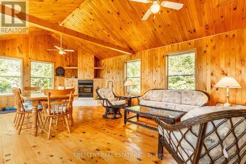 91 Jack'S Lake Road, Parry Sound Remote Area, ON - Indoor With Fireplace