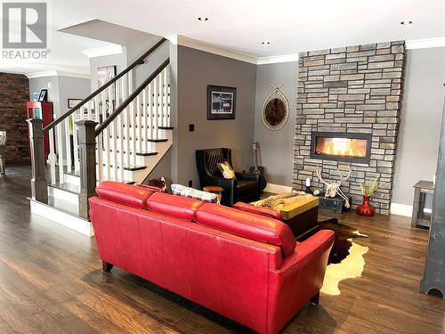 29 Ivany'S Road, Grand Falls-Windsor, NL - Indoor Photo Showing Living Room With Fireplace