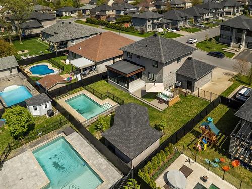 Overall view - 3901 Rue Dugué, Longueuil (Saint-Hubert), QC - Outdoor With In Ground Pool With View