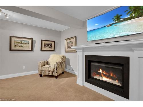3469 Settlement Trail, London, ON - Indoor Photo Showing Living Room With Fireplace