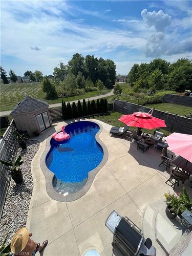 6595 Upper Canada Crossing, London, ON - Outdoor With In Ground Pool With Deck Patio Veranda
