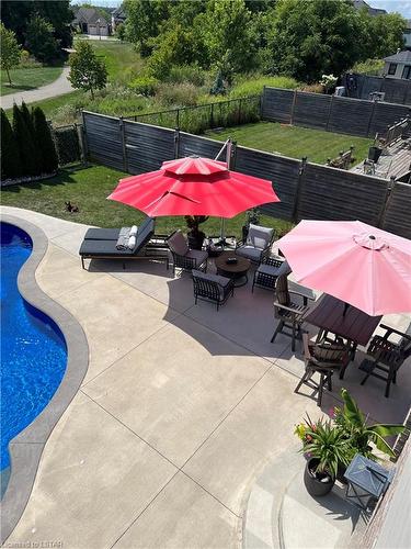 6595 Upper Canada Crossing, London, ON - Outdoor With In Ground Pool With Deck Patio Veranda With Backyard