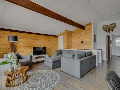 Salon - 830 Ch. Du Lac, Saint-Sauveur, QC - Indoor Photo Showing Living Room With Fireplace