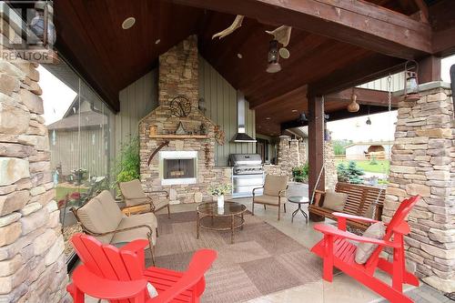 7794 219 Road, Dawson Creek, BC -  With Fireplace With Deck Patio Veranda With Exterior