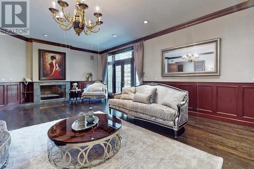 20 The Bridle Path, Toronto, ON - Indoor Photo Showing Living Room With Fireplace