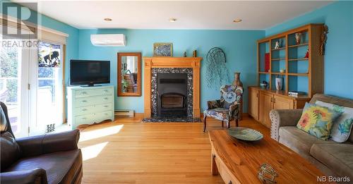 864 Main Street, Beaver Harbour, NB - Indoor Photo Showing Living Room With Fireplace
