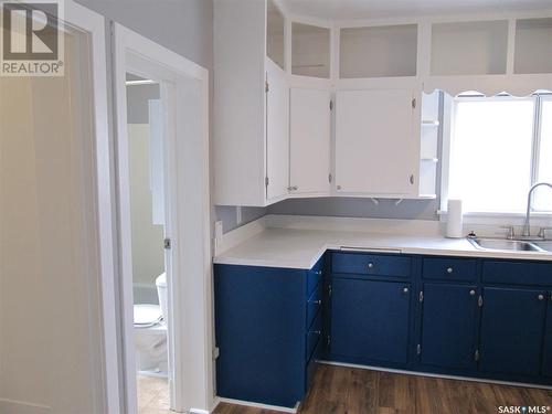 303 3Rd Avenue W, Watrous, SK - Indoor Photo Showing Kitchen With Double Sink