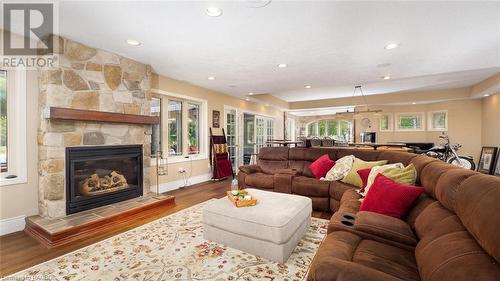 59 Maple Creek Drive, Brockton, ON - Indoor Photo Showing Living Room With Fireplace