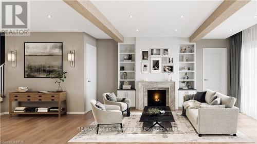 6 Thimbleweed Drive, Bluewater (Bayfield), ON - Indoor Photo Showing Living Room With Fireplace