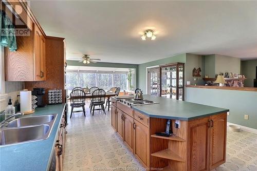 2891 Route 134, Shediac Cape, NB - Indoor Photo Showing Kitchen With Double Sink