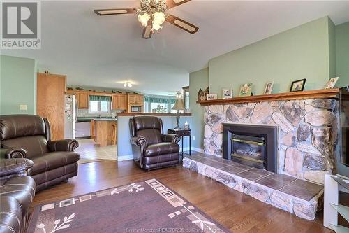 2891 Route 134, Shediac Cape, NB - Indoor Photo Showing Living Room With Fireplace