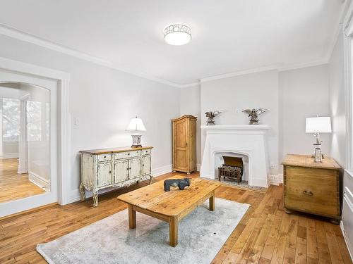 Salon - 57  - 59 Av. Dobie, Mont-Royal, QC - Indoor Photo Showing Living Room With Fireplace