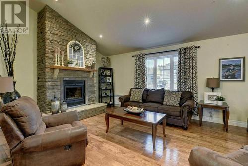 4 South Brook Drive, Pasadena, NL - Indoor Photo Showing Living Room With Fireplace