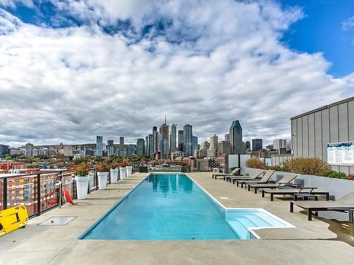Piscine - 508-1500 Rue Des Bassins, Montréal (Le Sud-Ouest), QC - Outdoor With In Ground Pool With View