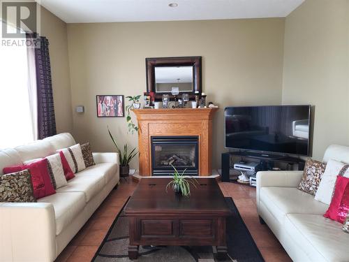 50 Fowlow Drive, Stephenville, NL - Indoor Photo Showing Living Room With Fireplace