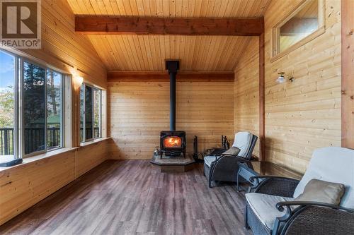 Lot 13 Pete Martin Bay, Sicamous, BC -  With Fireplace