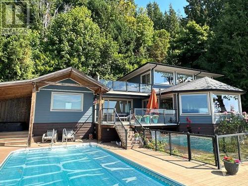 3311 Atrevida Road, Powell River, BC - Outdoor With In Ground Pool With Deck Patio Veranda