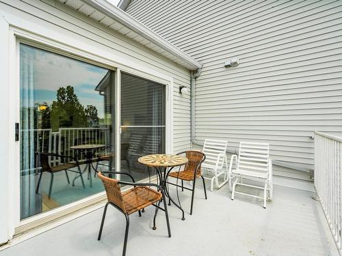 Balcony - 411-2356 Place Du Village, Magog, QC - Outdoor With Deck Patio Veranda With Exterior