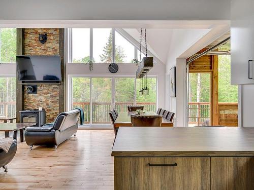 Overall view - 69 Ch. Brunette, Lac-Supérieur, QC - Indoor With Fireplace