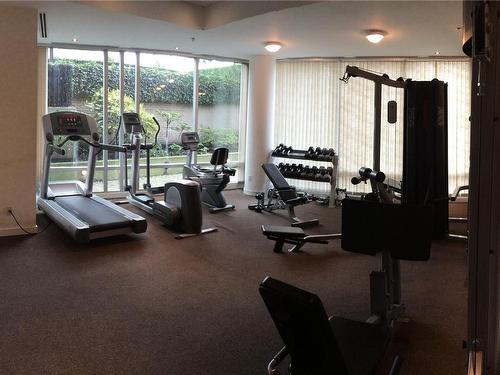 802-1003 Burnaby St, Vancouver, BC - Indoor Photo Showing Gym Room