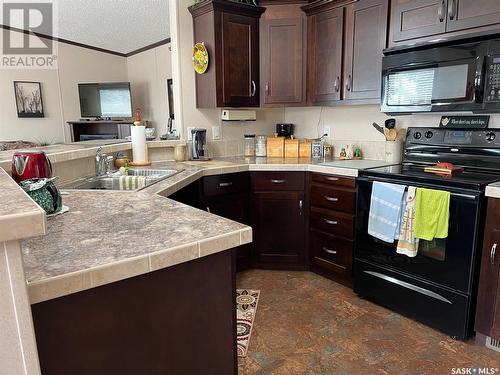 221 Hillview Crescent, Maidstone, SK - Indoor Photo Showing Kitchen With Double Sink