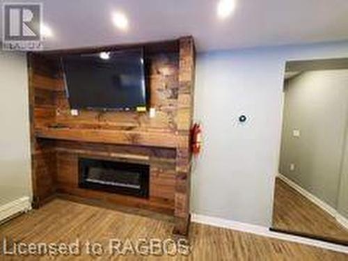 1 Bedroom Unit - 326 Jackson Street, Walkerton, ON - Indoor Photo Showing Living Room With Fireplace