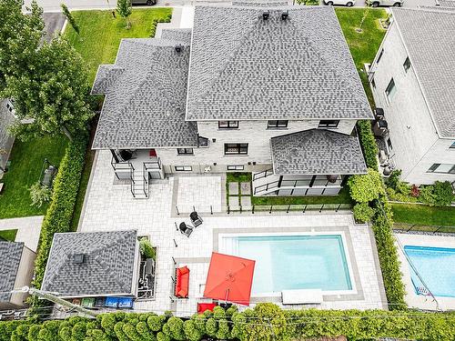 Backyard - 220  - 218 Rue Jeanne-Servignan, Carignan, QC - Outdoor With In Ground Pool