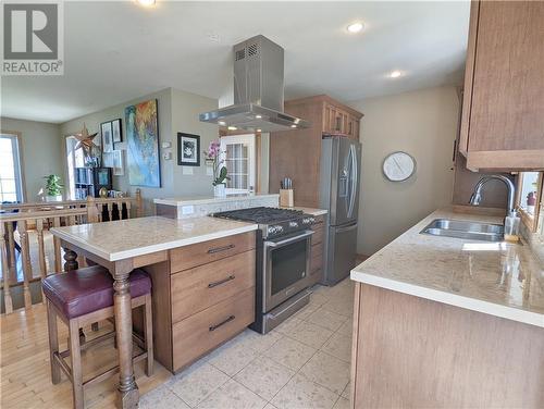 7739 Du Havre, Bas-Caraquet, NB - Indoor Photo Showing Kitchen With Double Sink