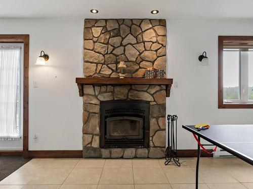 Family room - 590 Ch. Des Cascades, La Macaza, QC - Indoor With Fireplace