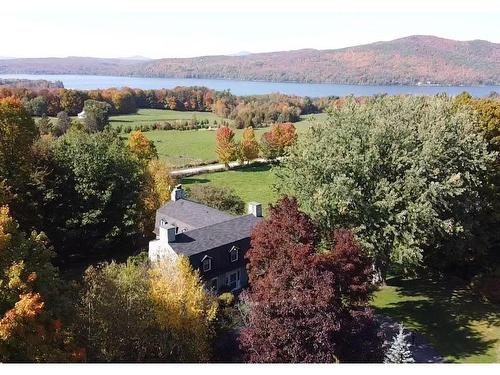 Aerial photo - 821 Route 208 O., Hatley - Municipalité, QC - Outdoor With Body Of Water With View