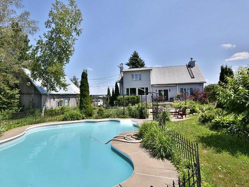 Pool - 349 5E Rang, Saint-Bernard-De-Michaudville, QC - Outdoor With In Ground Pool With Backyard