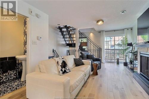 152 Alma St Unit#5, Moncton, NB - Indoor Photo Showing Living Room With Fireplace