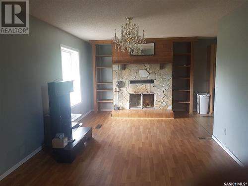 201 Main Street, Stoughton, SK - Indoor Photo Showing Living Room With Fireplace