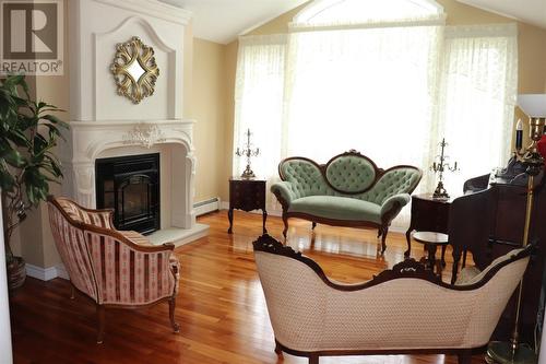 33 Colonial Avenue, Stephenville, NL - Indoor Photo Showing Living Room With Fireplace