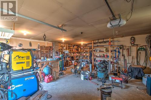 7825 China Valley Road, Falkland, BC - Indoor Photo Showing Garage