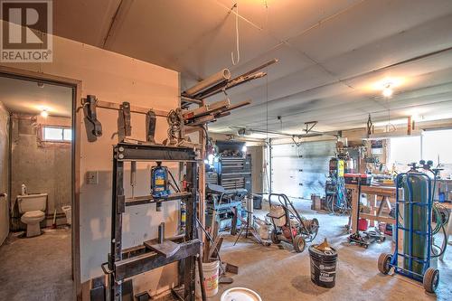 7825 China Valley Road, Falkland, BC - Indoor Photo Showing Garage