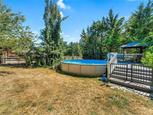 4388 Webdon Rd, Duncan, BC - Outdoor With Above Ground Pool With Backyard