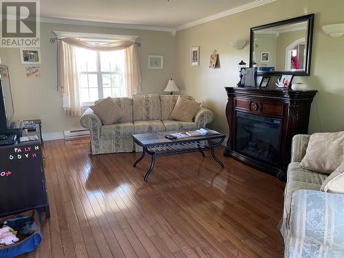 9 Brook Road, Bay Roberts, NL - Indoor Photo Showing Living Room With Fireplace