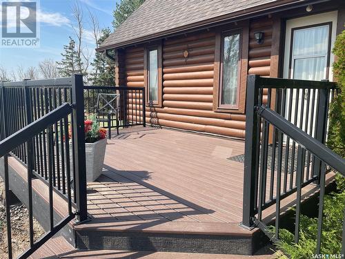 Log House Acreage, Loreburn Rm No. 254, SK - Outdoor With Deck Patio Veranda With Exterior