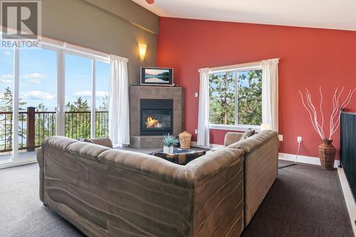1278 Spiller Road, Penticton, BC - Indoor Photo Showing Living Room With Fireplace