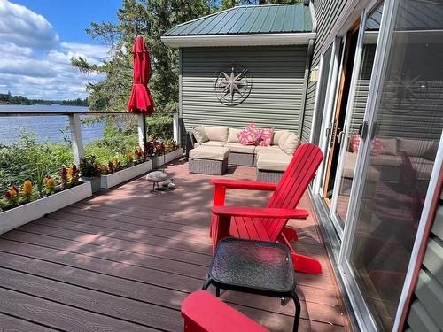 Lot 11 Gun Club Island, Kenora, ON - Outdoor With Body Of Water With Deck Patio Veranda With Exterior