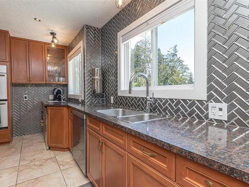 6974 Grant Rd West, Sooke, BC - Indoor Photo Showing Kitchen With Double Sink