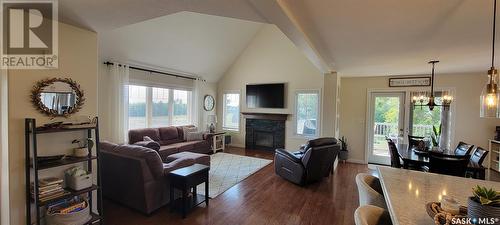 Akerlund Acreage, Tramping Lake Rm No. 380, SK - Indoor Photo Showing Living Room With Fireplace