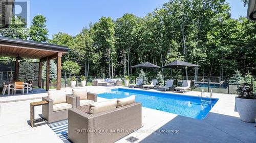 9 Gallagher Crescent, Springwater, ON - Outdoor With In Ground Pool With Deck Patio Veranda With Backyard