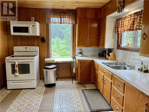 1885 Route 385, Everett, NB - Indoor Photo Showing Kitchen With Double Sink