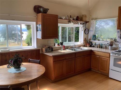 315 Kaleva Rd, Sointula, BC - Indoor Photo Showing Kitchen With Double Sink